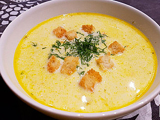 Сырный суп по‑французски с курицей