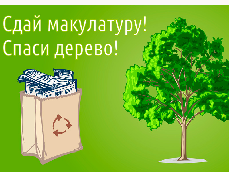  «Сдай макулатуру — спаси дерево!»